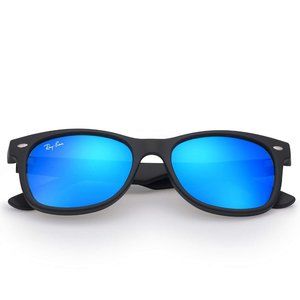 Ray-Ban Kids New Wayfarers, Black/Blue Mirror - BRAND NEW